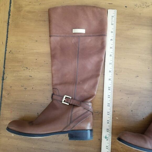 COACH Leather Riding Boots, Size 6 B, Micha Wide Calf - Picture 12 of 13